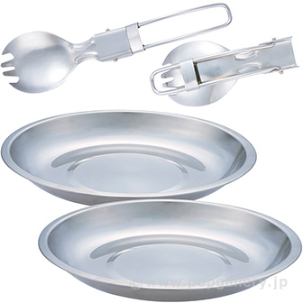 アウトドア ペアプレートセット