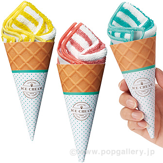 ひんやり爽涼 アイスクリームCOOLタオル
