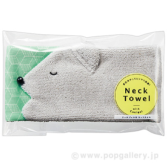 くまさんのクールジェル付ネックタオル