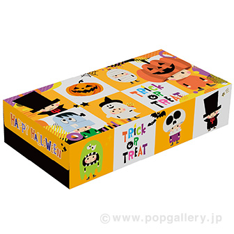 ハッピーハロウィンBOXティッシュ（100W）5P