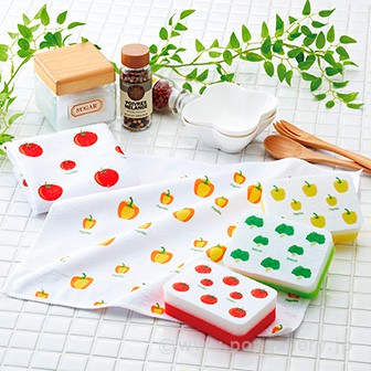 キッチンクロス＆スポンジギフトセット