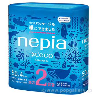 ネピア ネピecoトイレットロール2倍巻き4ロールダブル