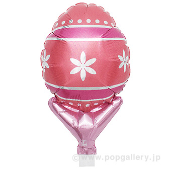 アップライトバルーン（卵5インチ アマナレッド）