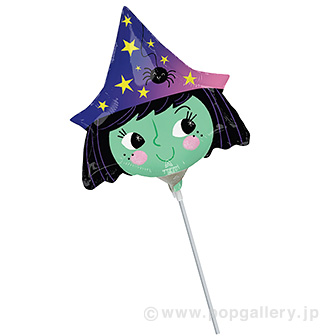 ポップバルーン （ミニSHP ハロウィンウィッチ）ブローイングタイプ