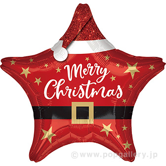 ポップバルーン（サンタクリスマススター）