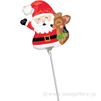 ポップバルーン（AGミニSHPサンタアンドレインディア）ブローイングタイプ
