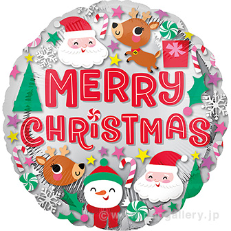ポップバルーン（17″クリスマスブッディーズ）