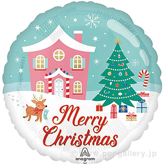ポップバルーン(AG18インチノスタルジッククリスマスワンダーランド)