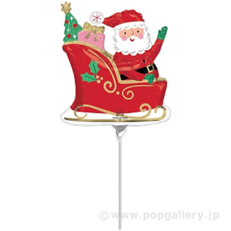 ポップバルーン（AG9ミニSHPスターリーナイトサンタ）ブローイングタイプ