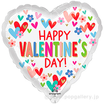 ポップバルーン（AG17インチ ハートアンドデイジー）