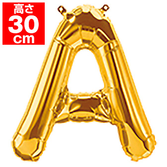 16”プレミアムレターバルーン「A」ゴールド A