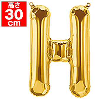 16”プレミアムレターバルーン「H」ゴールド H