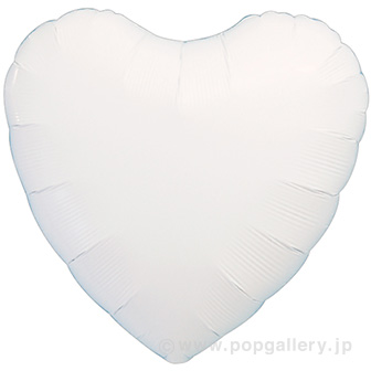 NEWハート型アイブレックスバルーン（ホワイト） W(ホワイト)