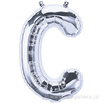 16”プレミアムレターバルーン 「C 」シルバー C