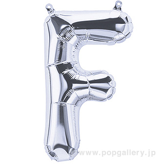 16”プレミアムレターバルーン 「F」シルバー F