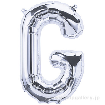 16”プレミアムレターバルーン 「G」シルバー G