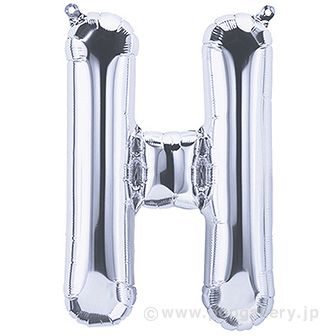 16”プレミアムレターバルーン 「H」シルバー H