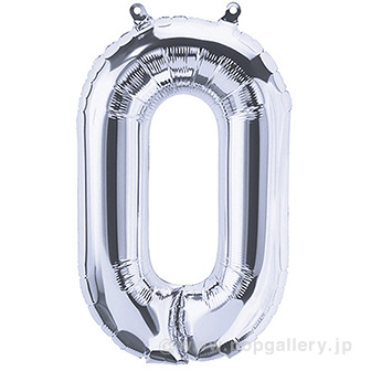 16”プレミアムレターバルーン 「O」シルバー O