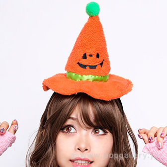 ふわもこパンプキンウィッチカチューシャ
