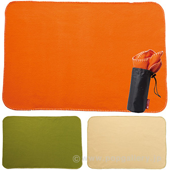 キャンプス 保冷温ボトルポーチ付ブランケット