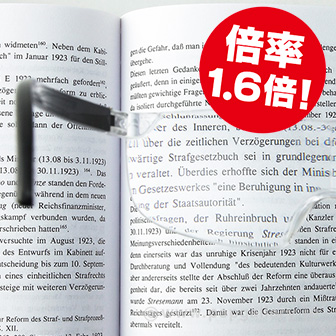 クリアメガネルーペ