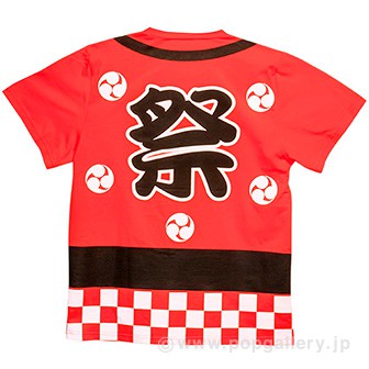 お祭りはっぴTシャツ（赤） R(赤)