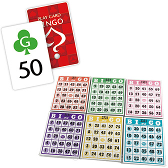 すぐに遊べるカードでビンゴ