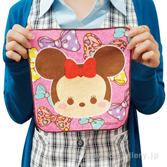 キュートフェイス顔柄ミニタオル （D）