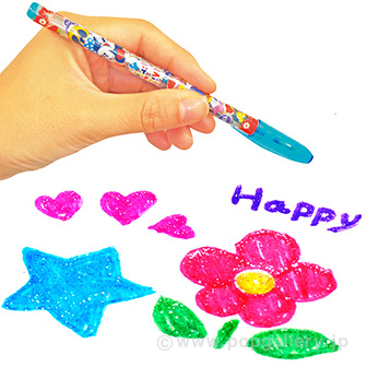 キラキラグリッターペン12色セット