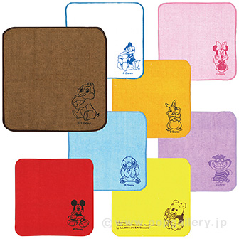 リボン付カラフルミニタオル（D）