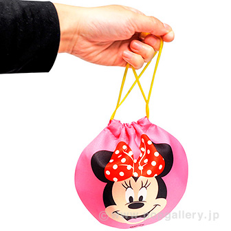 顔柄まんまる巾着（D）