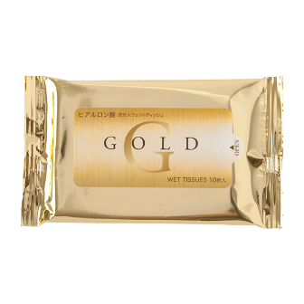 ゴールドウェットティッシュ10枚（1,500個）
