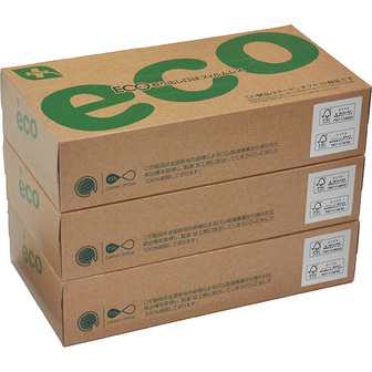 プラスエコBOXティッシュ100W 3P(3P×96個)