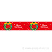 横長ポスター（15cm） Merry Christmas（柊リース）