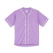 4．1オンス ドライアスレッチックベースボールシャツ（ラベンダー/ホワイト） L