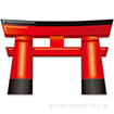 カットアウトパネル 鳥居
