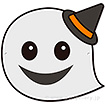 ハロウィンおばけのお面（ゴム輪なし）