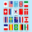 テトロン20カ国連続旗 （全長11．5mタイプ）