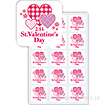 シール St．ValentinesDay チェック（1パック300枚入）