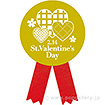 リボンシール St．ValentinesDay（チェック）（200枚入）