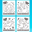 ハロウィン ぬり絵シール（4柄×各10枚/パック）