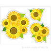 貼付けかんたんフロアシール「ひまわり」