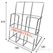 ワイヤーカタログスタンド A5 1列