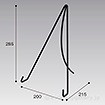 ディスプレイスタンド 黒 イーゼル型