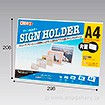 片面サインホルダー A4 ヨコ