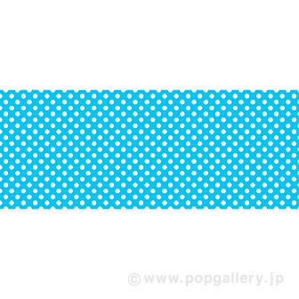 ビニール幕 水玉 ブルー