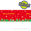 ビニール幕 クリスマス（街並み） ［45cm（H）］
