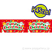 ビニール幕 FamilyChristmas ［45cm（H）］