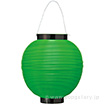 ポリ八寸丸提灯 グリーン