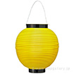 ポリ八寸丸提灯 イエロー